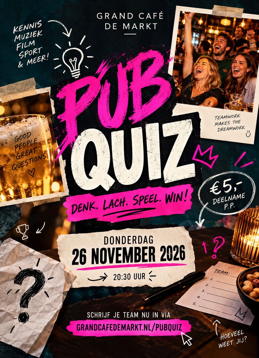 PubQuiz Grand Café De Markt Zevenaar